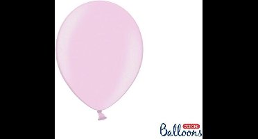 """Strong Ballonnen 27cm, Metallic Candy roze (1 zakje met 10 stuks)"""