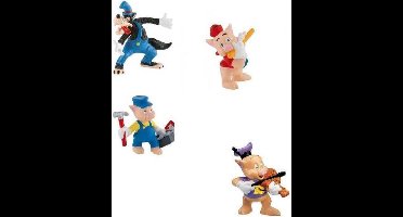 Speelset Wolf en de drie biggetjes - kunststof - 6-8 cm - Bullyland