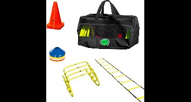 AXI Sporttas met sportuitrusting 4-in-1 - Pionnen - Loopladder - Horden - Markeerschijven