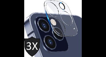 Camera Screenprotector geschikt voor iPhone 12 Pro - 3x Glas Screen Protector