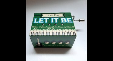 Muziekdoosje wereldhits Let it be van de Beatles in groen