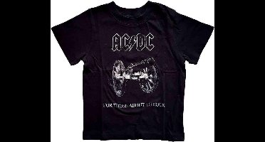 AC/DC - About To Rock Kinder T-shirt - Kids tm 3 jaar - Zwart