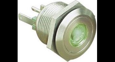 Bulgin MPI001/28/GN MPI001/28/GN Vandalismebestendige druktoets 24 V/DC 0.05 A 1x uit/(aan) Moment Groen (Ø x l) 22 mm