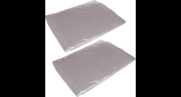 8x stuks afdekfolie / afdekzeilen transparant - 4 x 5 m