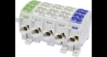 HoraeTec 080150-3-4 Hoofdleiding vertakkingsklem 3-kleurig 5-polig 25 mm² Geleidertype = PE, L, N