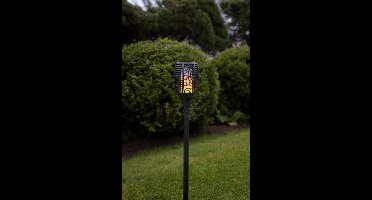 RTM Lighting Solar Fakkel -Zwart -Kaarslicht -54CM -Zonne-Energie