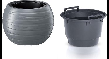 Prosperplast -Bloempot met inzet Prosperplast Maze - Grijs