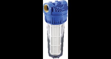Mega Waterfilter 10" - 60 micron - 1" bi.dr. - voor leiding - inclusief ophangbeugel