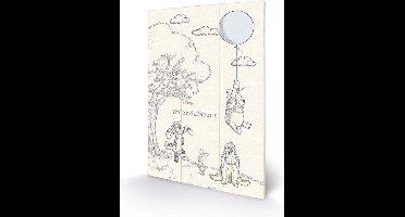 Disney Classics - Winnie the Poeh Houten Wandbord - 29,5 x 20 cm