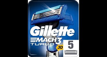 Gillette Mach3 Turbo - 5 Stuks - Scheermesjes