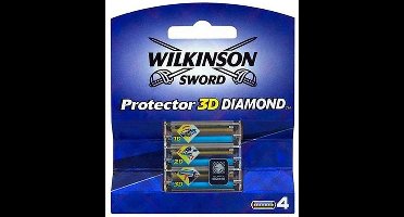 Wilkinson Sword Protector 3D Diamond navulscheermesjes - 4 Stuks