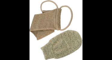 Naturae dorum Scrubband en Scrubhandschoen Hennep Linnen