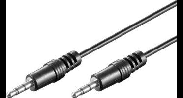 Goobay Audio-aansluitkabel AUX, 3,5 mm stereo, Jackplug 3,5 mm-stekker (3-pins, stereo) naar Jackplug 3,5 mm-stekker, 5 m, CU