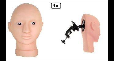 Professional Schmink oefenhoofd met masker en steun - PXP - Trainings face met masker en tafelklem