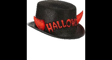 Halloween hoed met hoorntjes voor volwassenen - Verkleedhoofddeksel