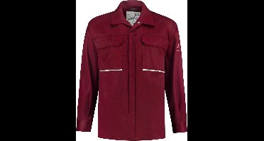 Yoworkwear Blouse vlamvertragend + antistatisch - bordeaux - maat 4XL