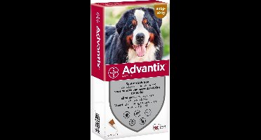 Bayer Advantix Vlooien & Teken Pipetten - Hond 40+ kg - 6 stuks