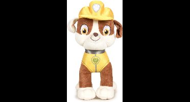 Pluche Paw Patrol knuffel Rubble - Classic New Style - 27 cm - Cartoon knuffels - Speelgoed voor kinderen