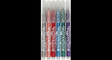Colortime Glitterstiften Lijndikte 4,2 Mm Multicolor 6 Stuks