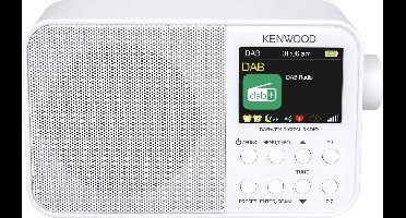 Kenwood CR-M30DAB DAB+ Radio - Interne accu - Wit