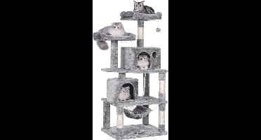 Kattenboom - Multi-Level - Grijs - 60 x 50 x 145 cm