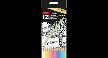 CREAKIT. Kleurpotloden Pastel – 12 Stuks – Potloden Tekenen – Potloden Kinderen en Volwassenen – Potloden Set – Hout – Meerkleurig