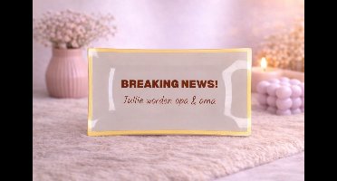 Glazen Bord ‘Breaking News! Jullie worden opa & oma’ | Bord met tekst | Decoratie | Wonen | Cadeau | Spreukbord | Zwangerschapsaankondiging | Baby nieuws | Gebaksbord | Dessertbord | Liefde | Geluk | Verrassing