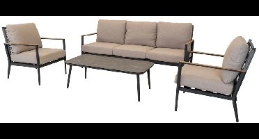 Les - Feda loungeset - matt antraciet