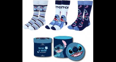 Disney Stitch Sokken Dames Kousen Heren - 3 Paar - Maat 36/43 - One size