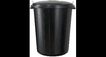 Afvalbak Vuilbak met deksel 50l met klips 40xh39cm