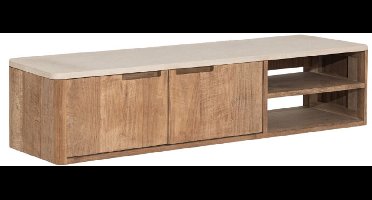 DTP Home Bliss tv-meubel Mortex en teakhout – 130x35x30 cm