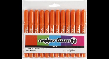 Colortime stift, 5 mm lijn, oranje, 12 stuks