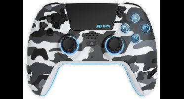 Freaks and Geeks Draadloze Controller - Hall Effect - Bewegingssensor - Vibratie - White Camo - PS5