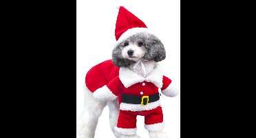 Oneay Kerstkostuum voor honden, kerstmanfeestkostuum (L), schattig huisdierkostuum