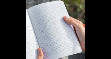 Sigel RU104 veganistisch notitieboek A5 geruit van koffie-/katoenresten, dik 100 g papier, NCP Award: duurzaam, vrij van plastic en chemicaliën, 100 pagina's, Re-Up notitieboekje cadeauboek donkergrijs