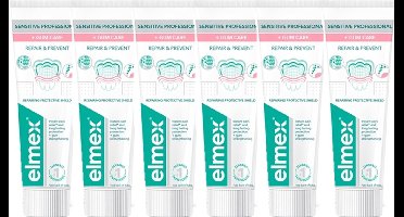 Elmex Tandpasta - Sensitive Professional - Repair & Prevent - 6 x 75 ml - Gum Care