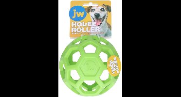 JW HOL-EE ROLLER – Hondenspeeltje - Hondenspeelgoed - Hondenbal - M - Ø 11.5 cm - Natuurrubber - Blauw