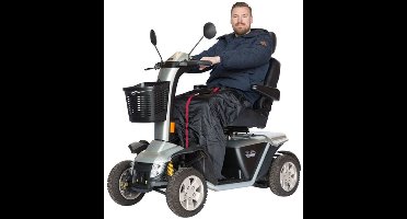 Zorgmiddelenaanhuis - Voetenzak XL met voor uw scootmobiel - 127 cm x 154 cm (LxB) - Zwart / Kleur binnenkant: Zwart