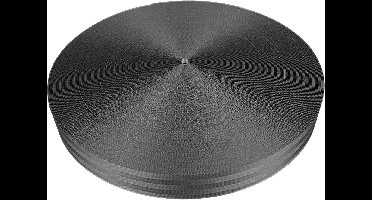 Boomband / Gordelband – 100 meter – 50 mm – Zwart - Autogordel