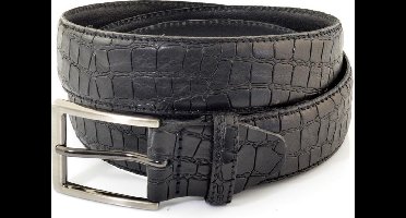 Muller & Sons Reptile Heren Broekriem Zwart 115 cm