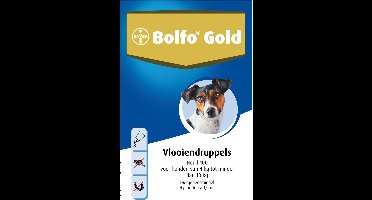 Bolfo Gold 100 Anti vlooienmiddel - Hond - 4 Tot 10 kg - 4 pipetten