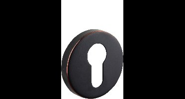 Lavuzo Cilinderrozetten Rond Zwart/Brons | Per set