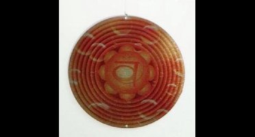 Windspinner - oranje - heiligbeen chakra - nature's melody - Ø13 cm - CCS05SC