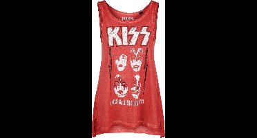 Kiss Lovin You Dames Top - rood - XL