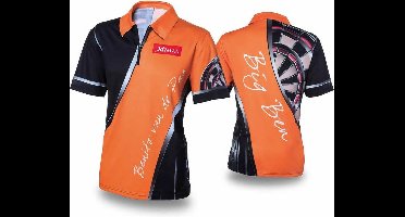 XQmax Darts BvdP replica wedstrijdshirt oranje maat L QD9200240