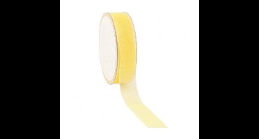 Zacht Geel Organzalint – 7 mm × 50 m – Organza
