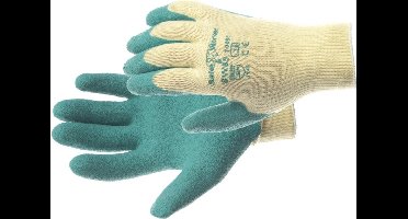 1 paar - Werkhandschoenen Safeworker Reest PRO polyester/katoen/latex, groen, maat 10/XL