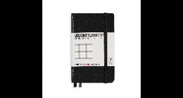 Leuchtturm1917 Notitieboek - Pocket - Geruit - Zwart