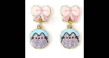 The Carat Shop Pusheen Drop Earrings Pink Bows Earrings