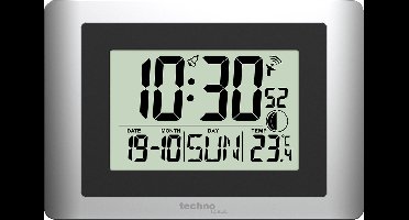Digitale wandklok Technoline WS 8028 220x150x56mm zilver